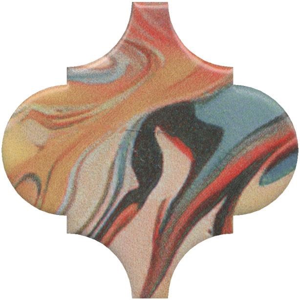 KERAMA MARAZZI VT/A625/65000 Декор Арабески Венеция красный матовый 6,5x6,5x0,69