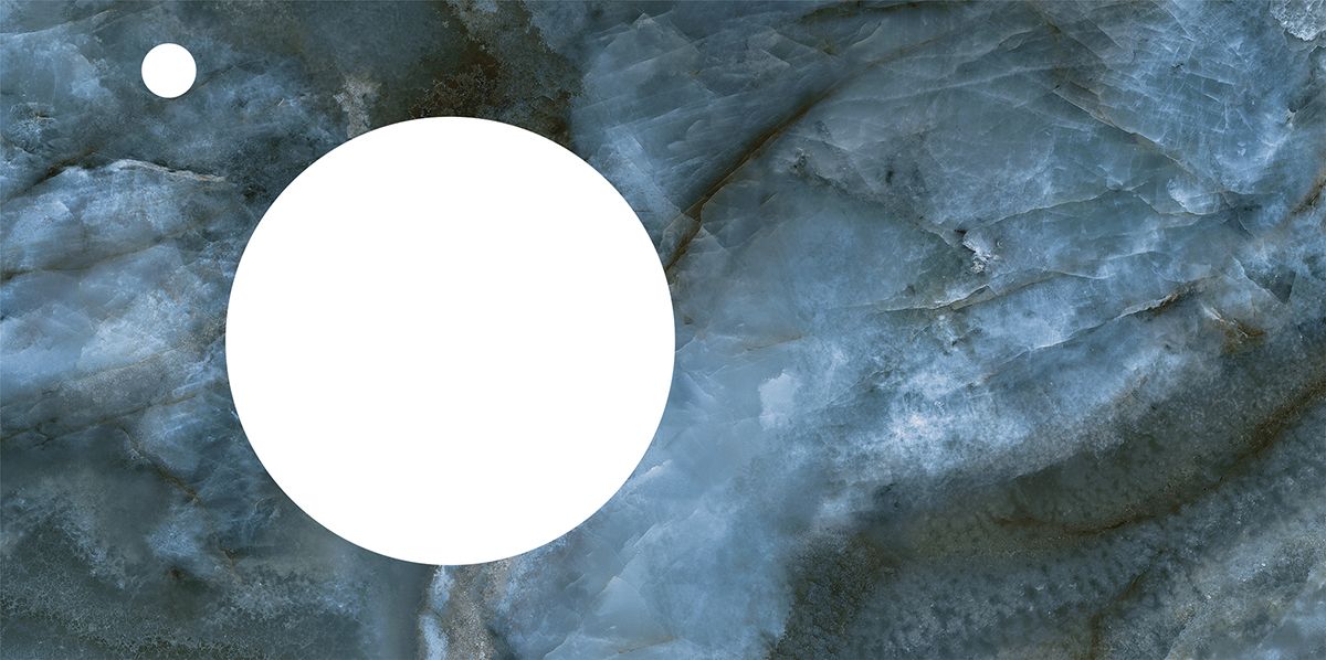 Столешница из керамогранита Ониче 97, синяя (спец. изделие декоративное)