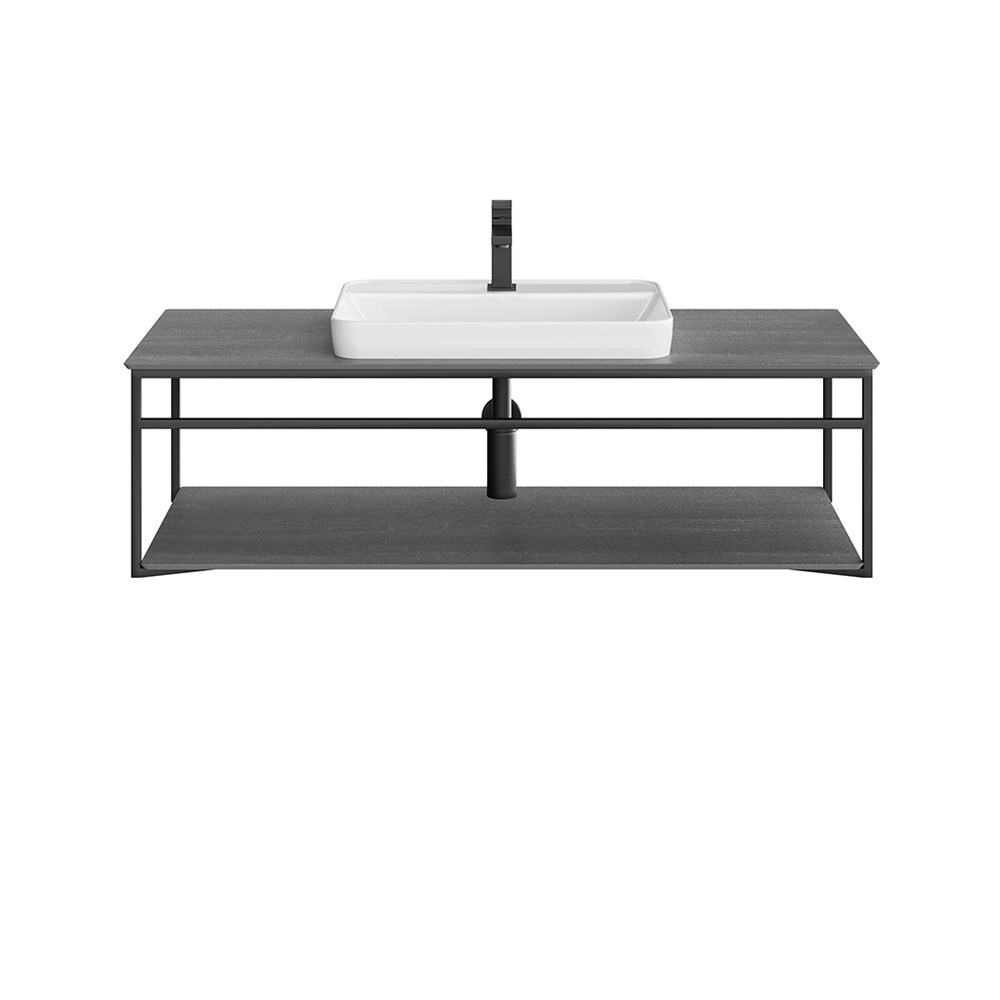 KERAMA MARAZZI PL.N.120.02\BLK.M Метал.структура PLAZA Next, подвесная 120 см, черный матовый