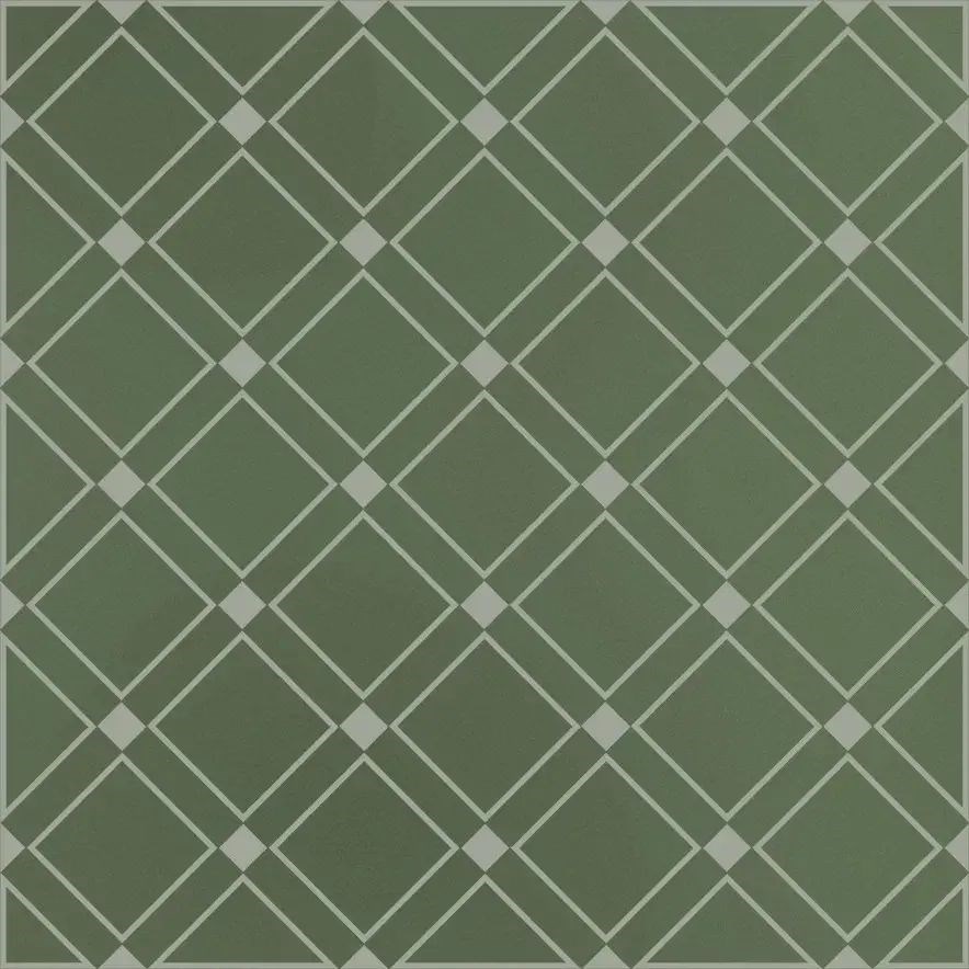 KERAMA MARAZZI KMD3STA015GN Декор Бахия 1 зелёный глянцевый 9,8x9,8x0,7