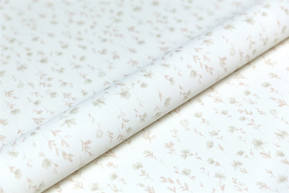 Обои виниловые на флизелиновой основе Уик-энд мотив, бежевый цветы