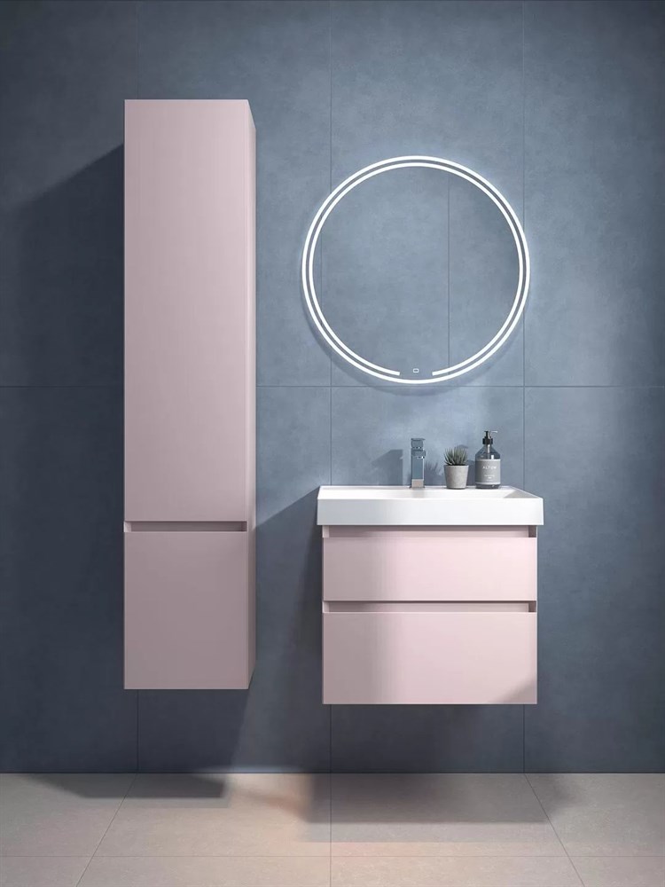 KERAMA MARAZZI CUB.60.2/MAL Тумба CUBO подвесная с ящиками 60, мальва матовая