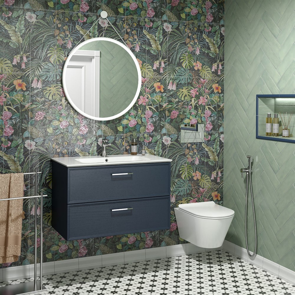 Зеркало CONO круглое 70, белое матовое