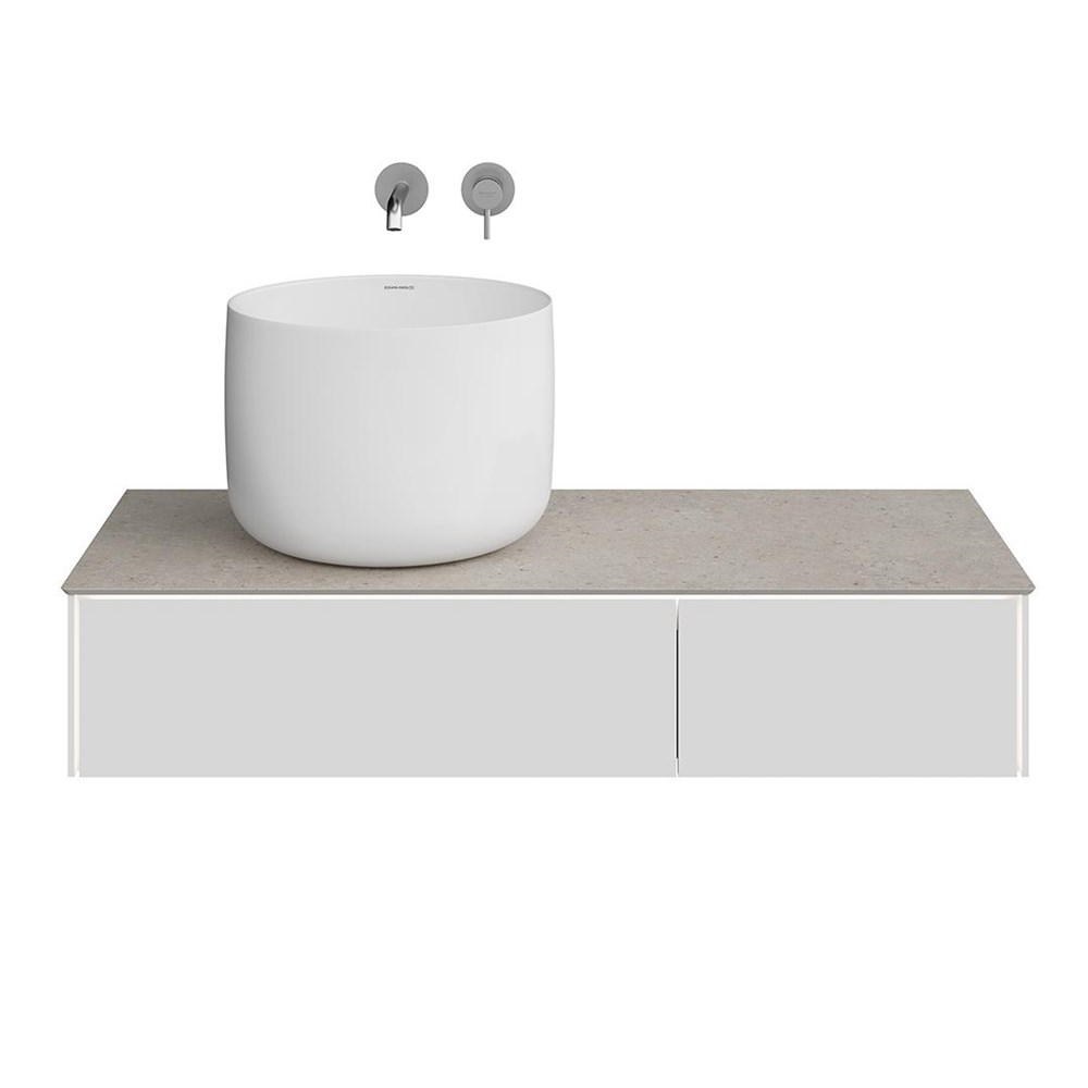 KERAMA MARAZZI MA.120.2/MGR.M Тумба MAGICA подвесная 120, 2 ящика, утренний серый матовый