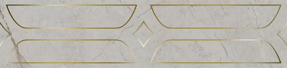 Бордюр Ифран серый светлый глянцевый обрезной 60x14,5x0,9