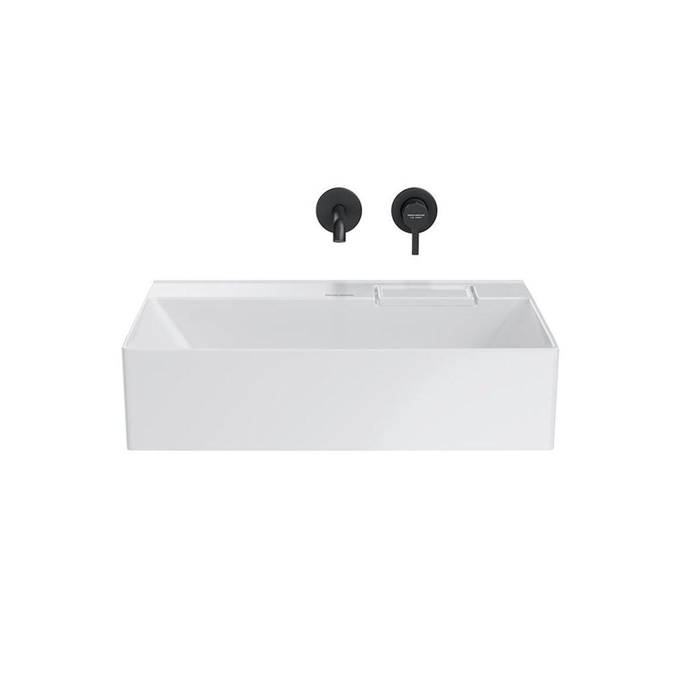 Раковина LOGICA мебельная без отверстий 60, белая глянцевая