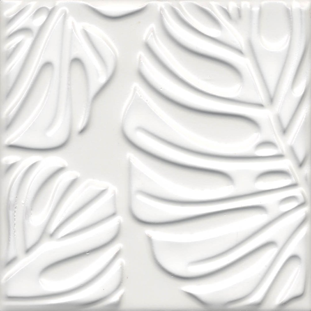 KERAMA MARAZZI KMD2SFC001BN Декор Агдаль 2 белый матовый структура 15x15x0,9