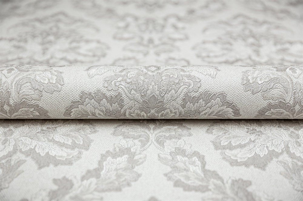 KERAMA MARAZZI KM5501 Обои виниловые Палаццо, мотив, белый (1, Т E) прямая стыковка