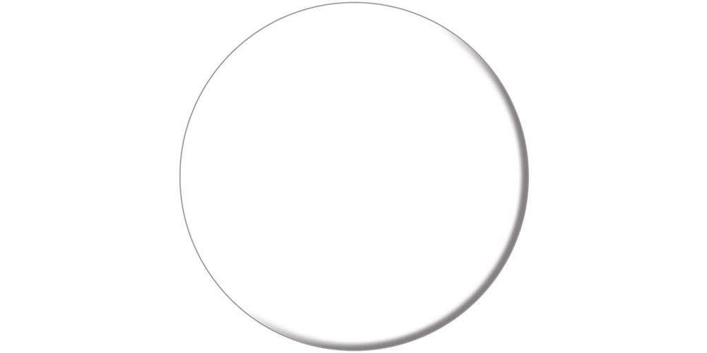 Круглая полка CONO встраиваемая 43,1, белая глянцевая