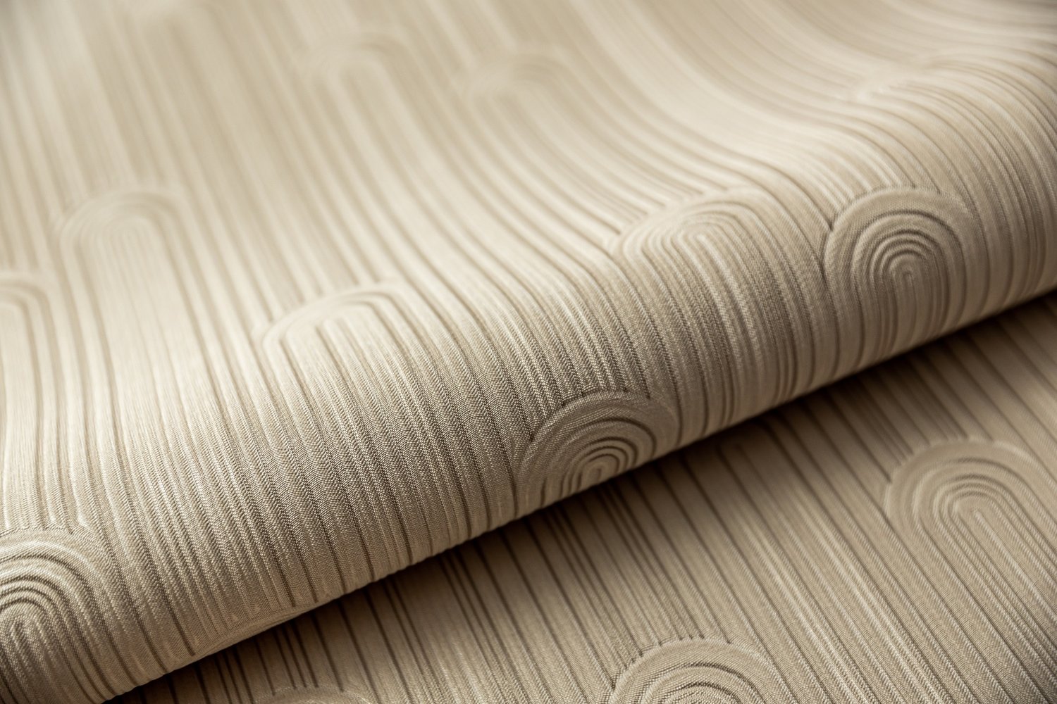 Обои виниловые Арки мотив, бежевое золото