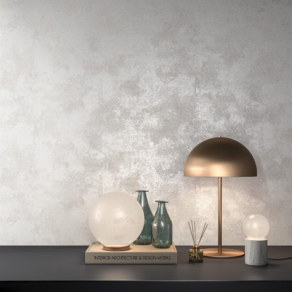 Обои виниловые на флизелиновой основе Ренессанс мотив, серый