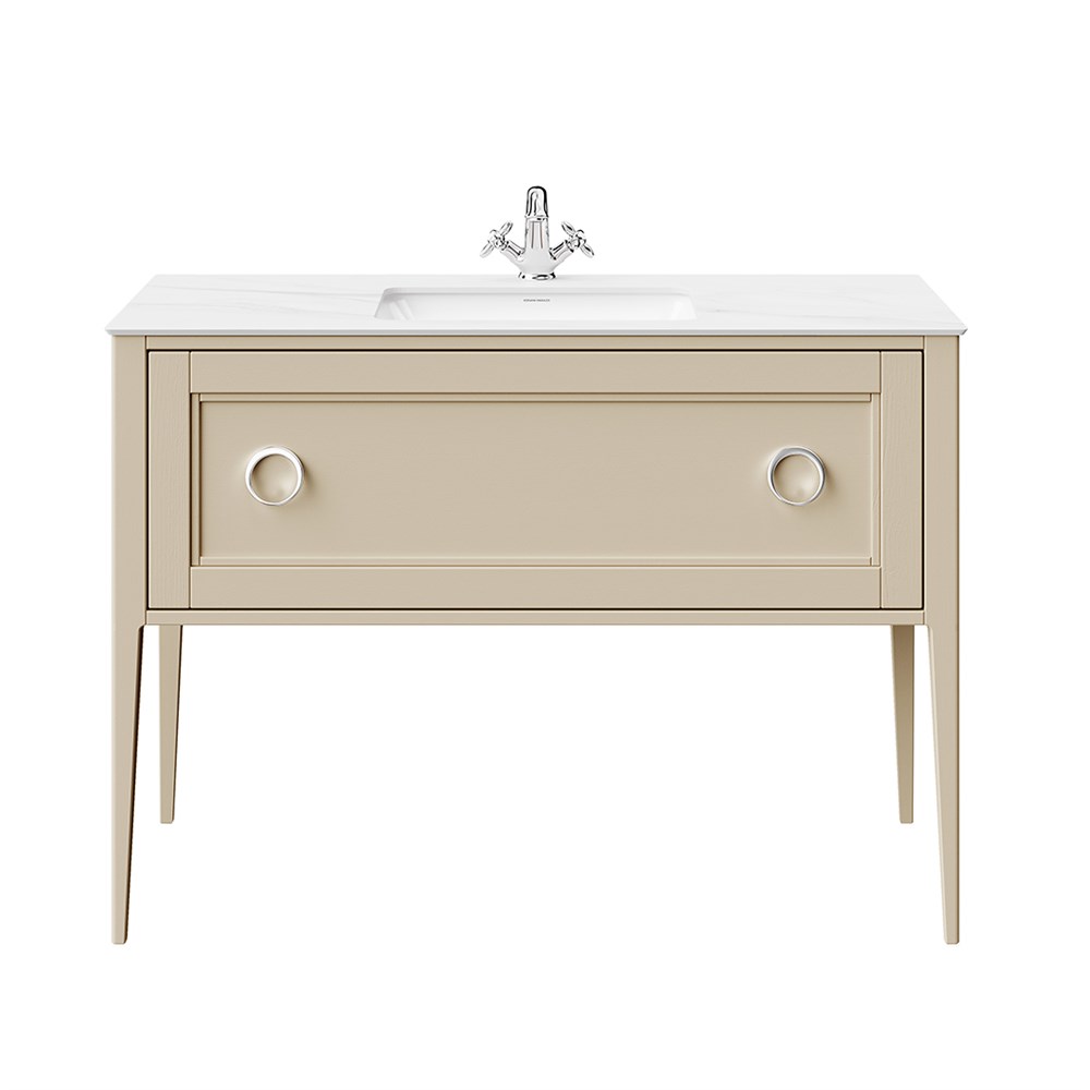 KERAMA MARAZZI PL.CN.120.1\CAP.M Тумба PLAZA Classic NEO напольная 1 ящик 120, капучино матовый