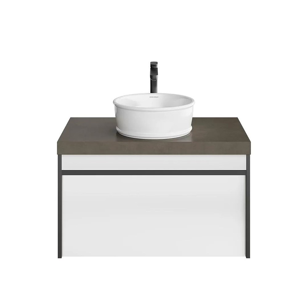 KERAMA MARAZZI MOD.80.1+1/AR Тумба MODULA подвесная 80 с ящиком 1+1, арабика