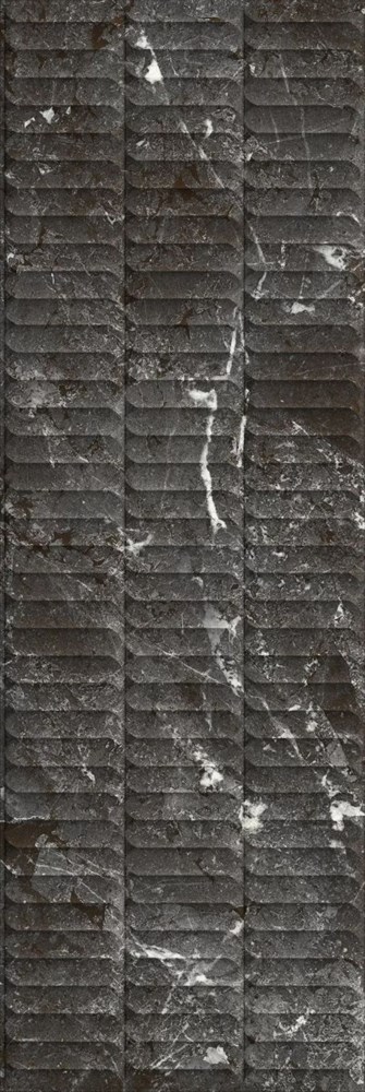 Тубкаль чёрный глянцевый структура обрезной 30x89,5x1,05