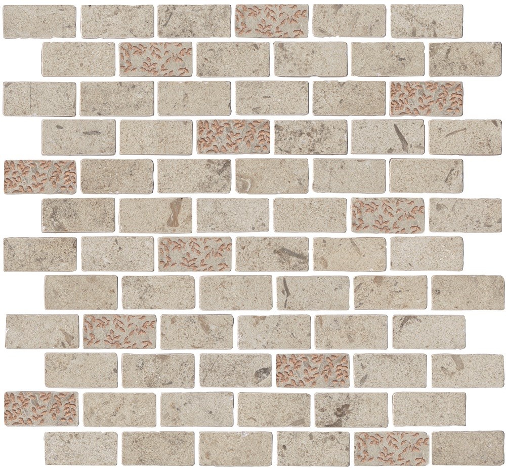 KERAMA MARAZZI MBD014 Декор Про Лаймстоун Антика 2 мозаичный бежевый матовый 32х30х0,9