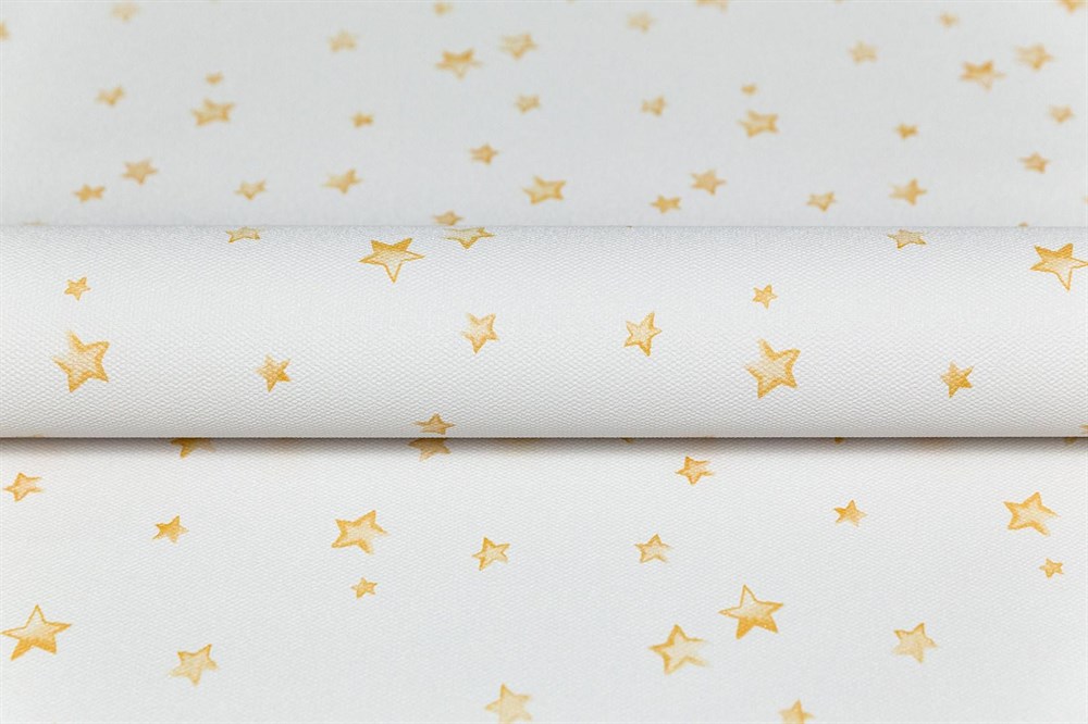 Обои виниловые на флизелиновой основе Уик-энд мотив, бежево-жёлтый звезды