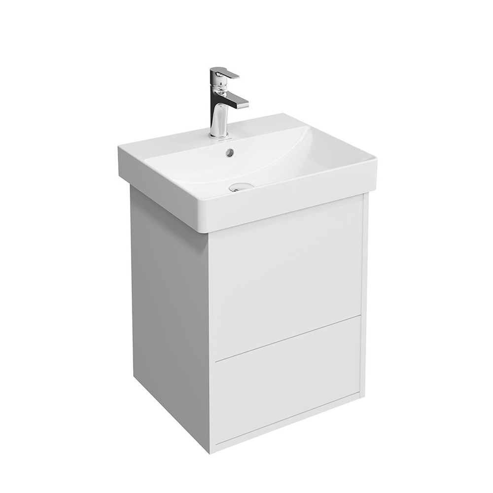 KERAMA MARAZZI PRO.50.2/WHT Тумба PRO подвесная 2 ящика 50, белая матовая