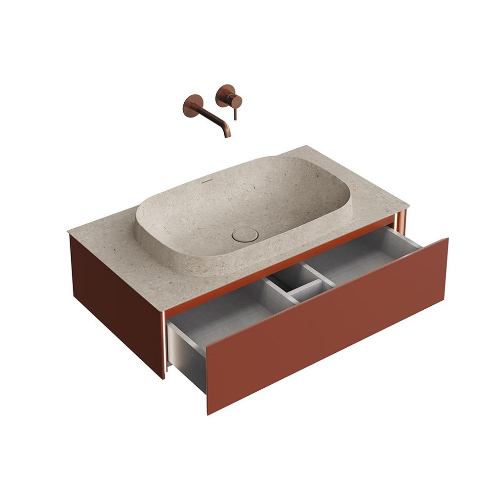 KERAMA MARAZZI MA.90.1/VR.M Тумба MAGICA подвесная 90, 1 ящик, венецианский красный матовый