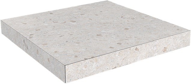 KERAMA MARAZZI SG631800R/GCA Ступень угловая клееная Терраццо беж светлый 33х33х11