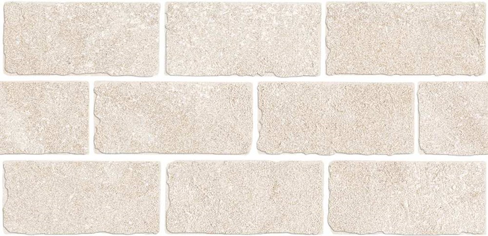 KERAMA MARAZZI BR022T Бордюр Роверелла бежевый светлый мозаичный 34,5x14,7x0,9