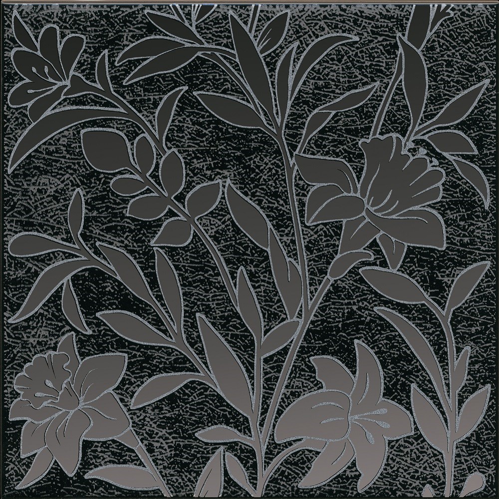 KERAMA MARAZZI HGD/B568/5292 Декор Барберино 4 чёрный глянцевый 20x20x0,69