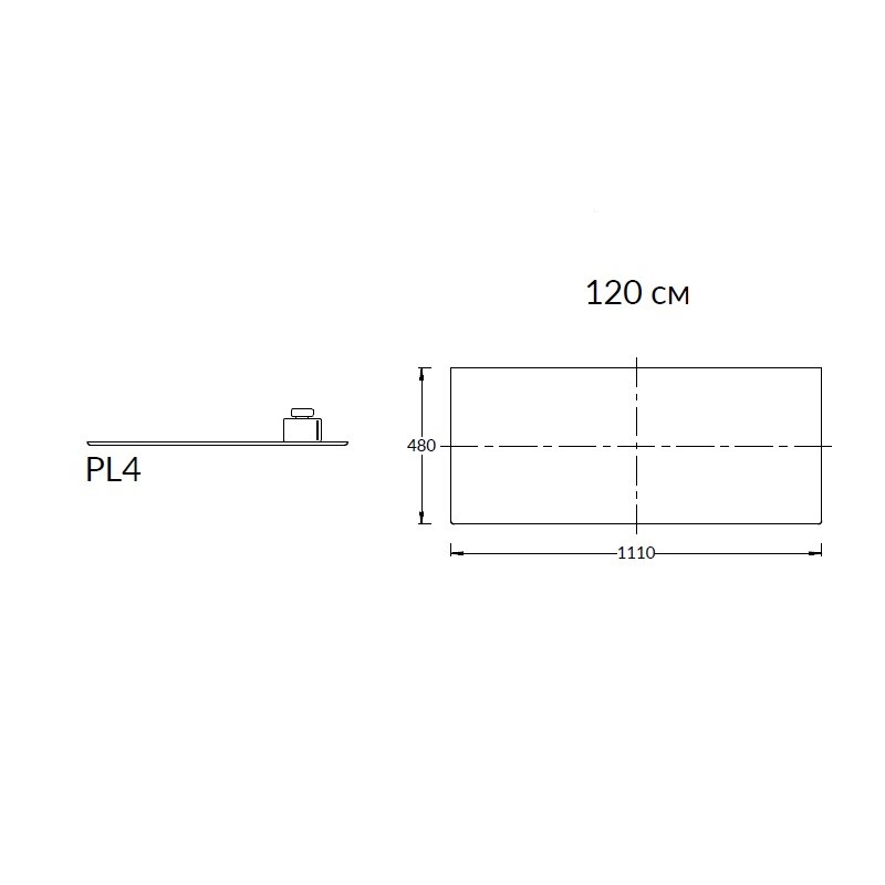 KERAMA MARAZZI PL4.DL500920R/120 Спец. изделие декоративное из керамогранита Фондамента 120, серый