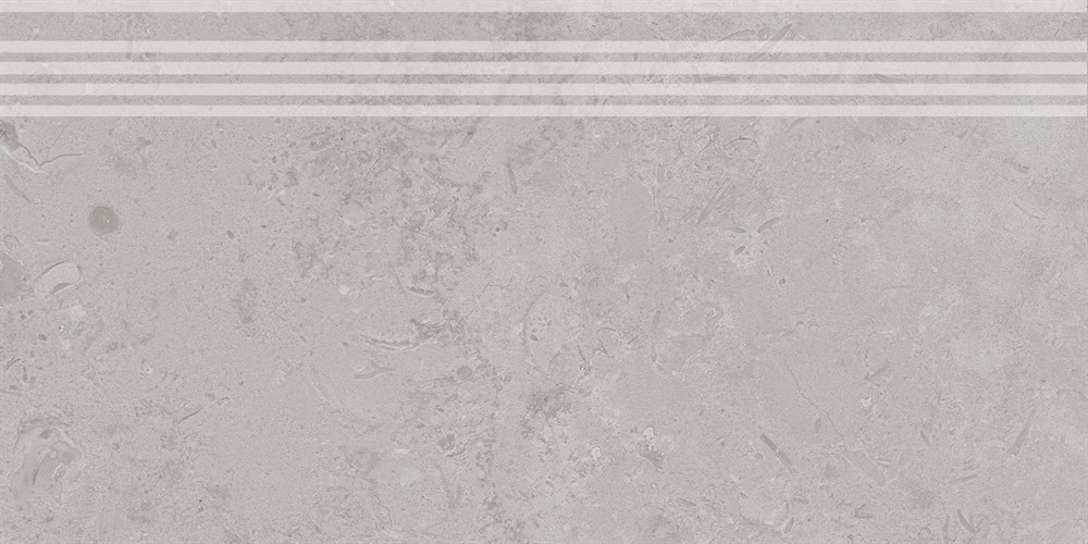 KERAMA MARAZZI DD205220R/GR Ступень Про Лаймстоун серый натуральный обрезной 30x60x0,9