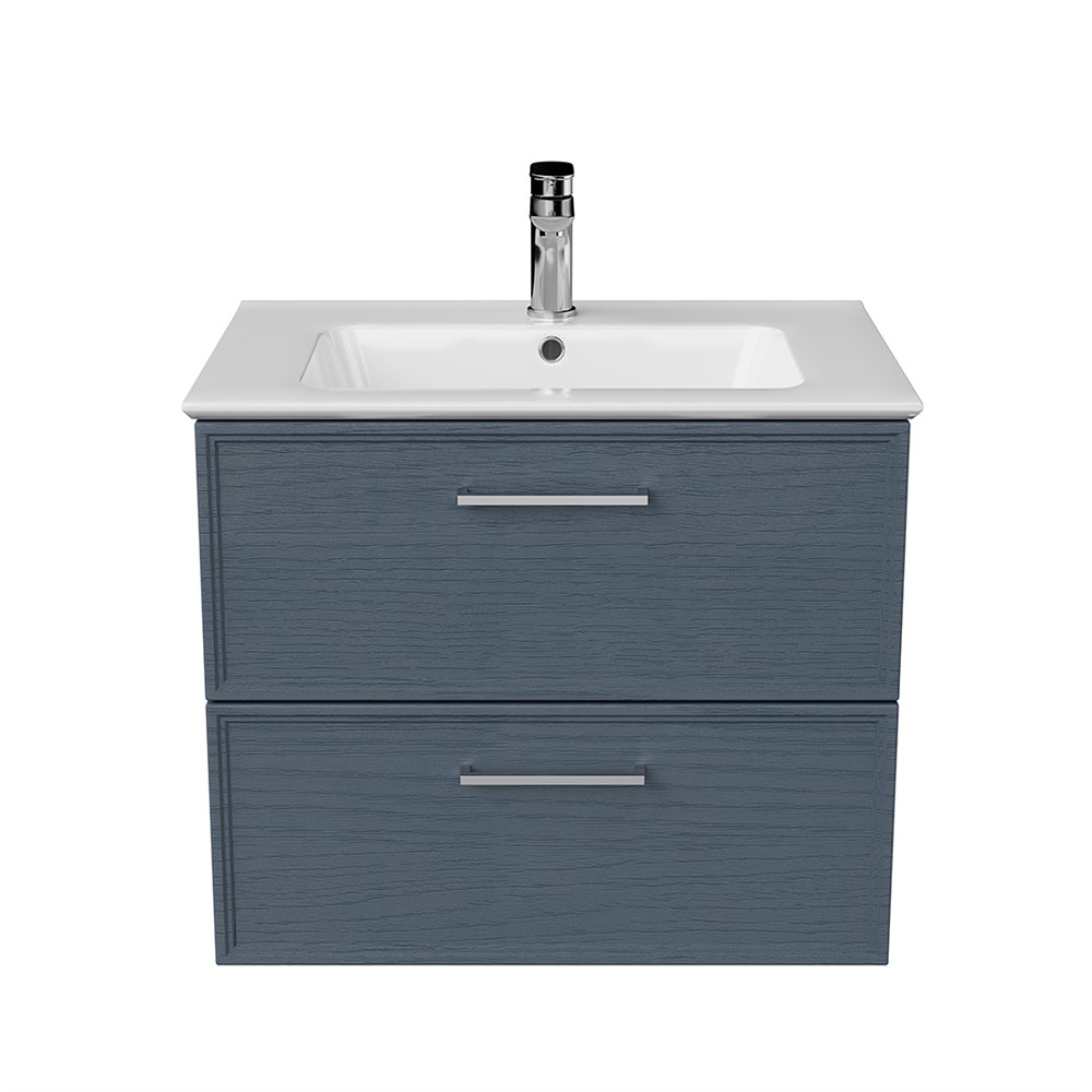 Тумба PIANO Classic подвесная 65, ясень синий матовый