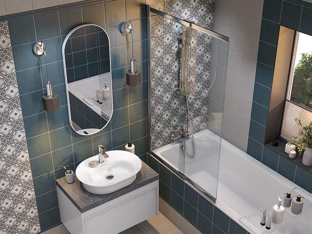 Зеркало CONO овальное 42, белое матовое