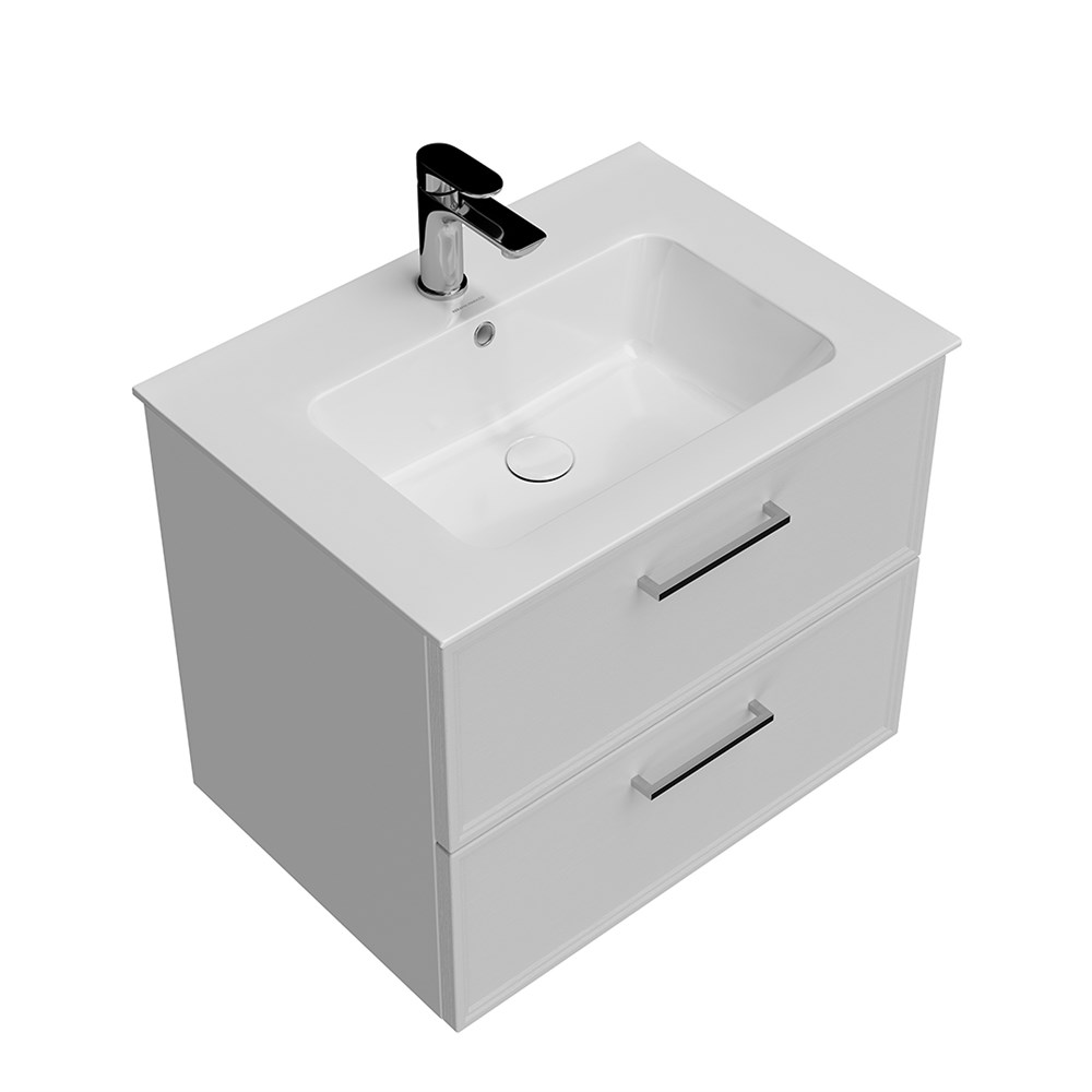 Тумба PIANO Classic подвесная 65, ясень белый матовая