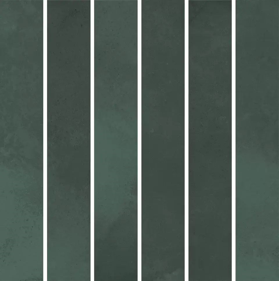 KERAMA MARAZZI KMD2MSM005BN Декор Фес мозаичный зелёный тёмный глянцевый 15x15x0,77