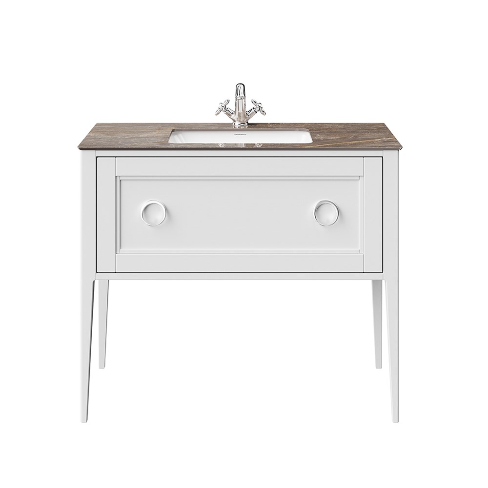 KERAMA MARAZZI PL.CN.100.1\WHT.M Тумба PLAZA Classic NEO напольная 1 ящик 100, белая матовая