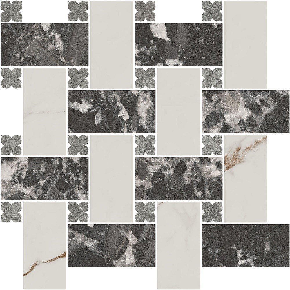 KERAMA MARAZZI ID163 Декор Риальто 3 наборный матовый 43,5x43,5x0,9