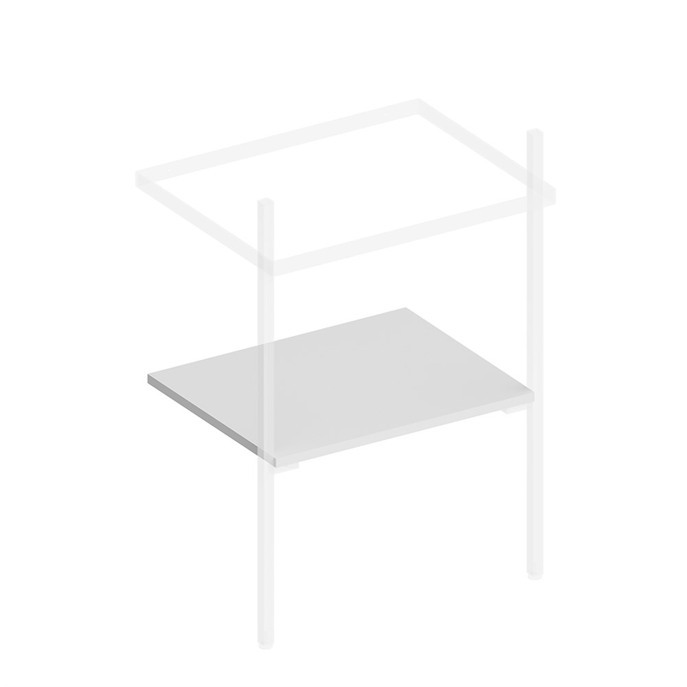 KERAMA MARAZZI PRO.sh.55/WHT.M Полка PRO 55 см, белая матовая