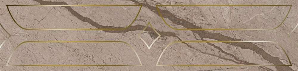 Бордюр Ифран бежевый светлый глянцевый обрезной 60x14,5x0,9