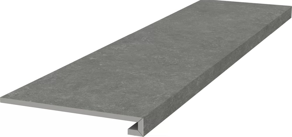 KERAMA MARAZZI KM6012G0161RGCF Ступень фронтальная клееная Касабланка HP серый тёмный матовый обрезной 33x119,5x0,9