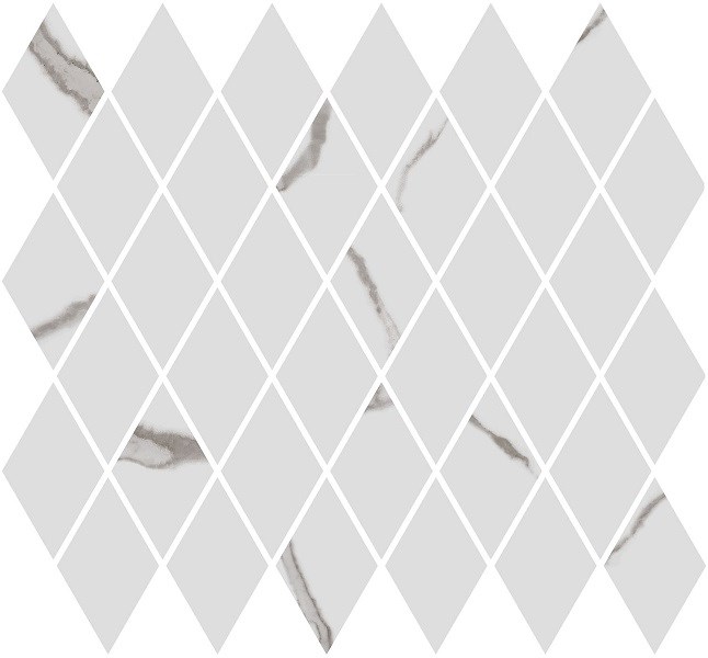 KERAMA MARAZZI T054/48022 Декор Монте Тиберио мозаичный белый глянцевый 37,5x35x1
