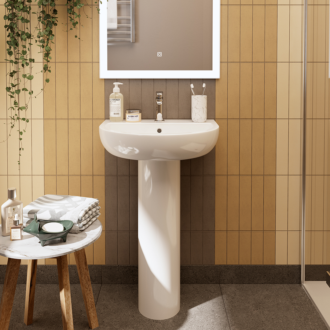 Раковина BUONGIORNO подвесная 55, белая глянцевая