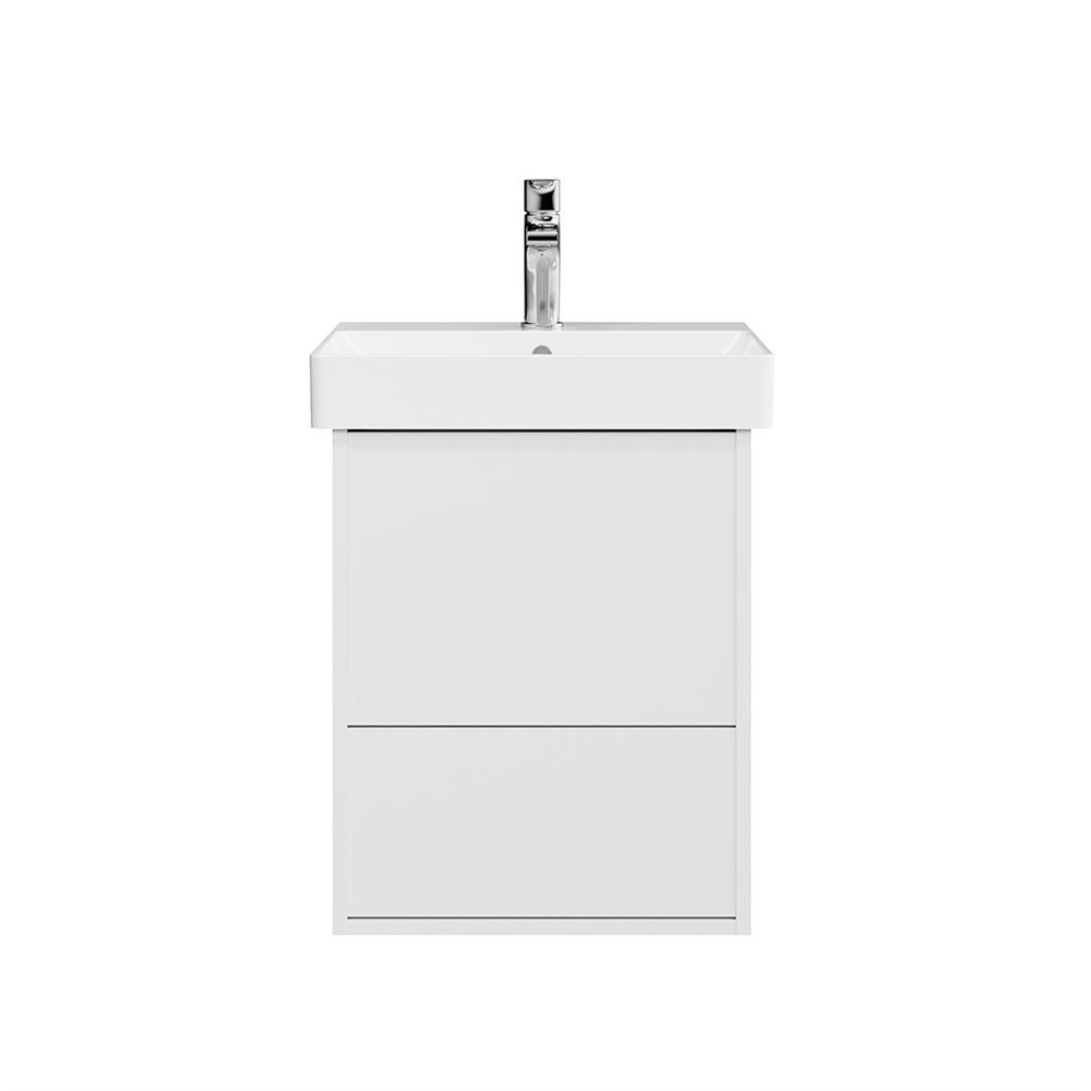 KERAMA MARAZZI PRO.50.2/WHT Тумба PRO подвесная 2 ящика 50, белая матовая