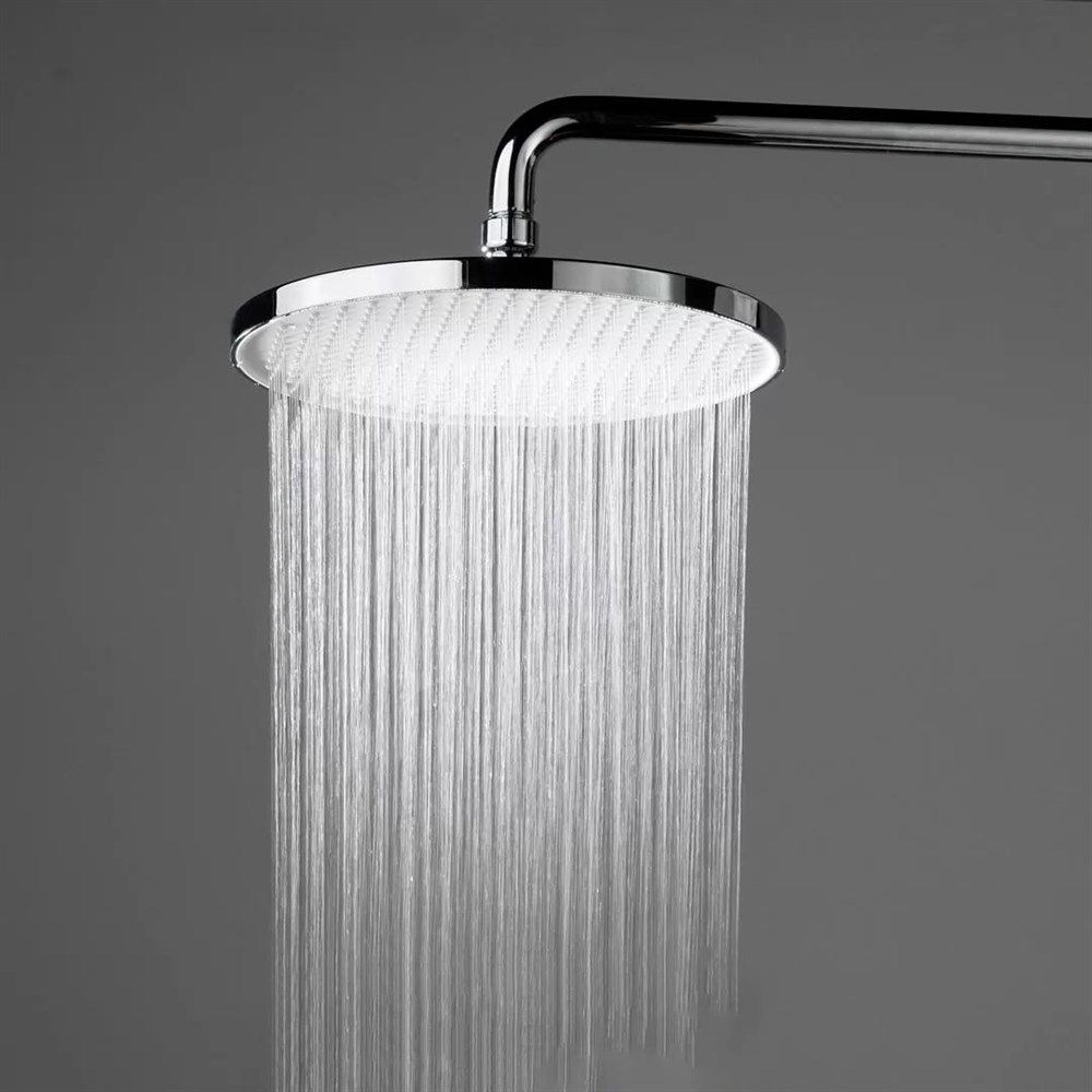 Душевая колонна FONTE на 3 потока с фиксированным изливом и механическим смесителем, хром