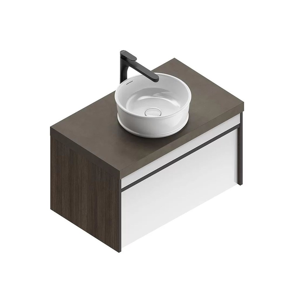 KERAMA MARAZZI MOD.80.1+1/AR Тумба MODULA подвесная 80 с ящиком 1+1, арабика