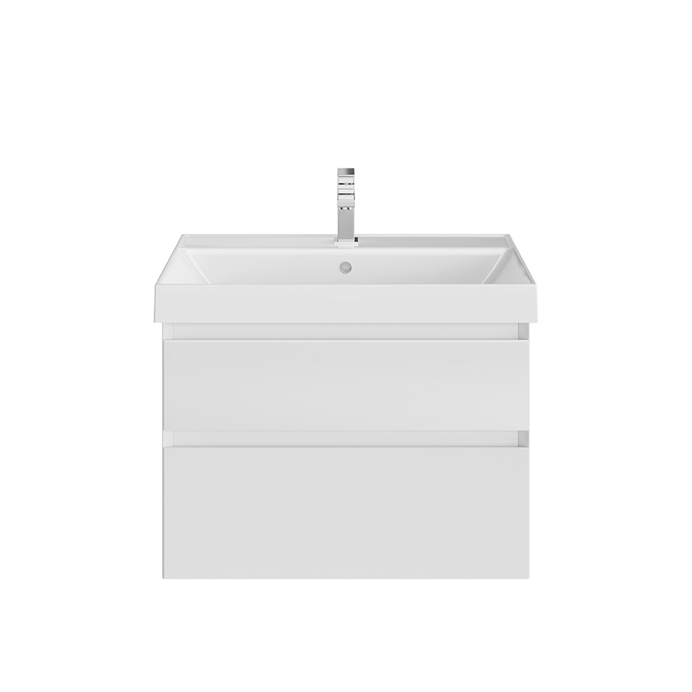 KERAMA MARAZZI CUB.70.2/WHT.M Тумба CUBO подвесная с ящиками 70, белая матовая