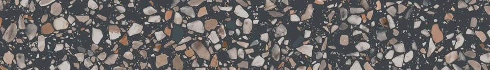 Плинтус Бричиола чёрный матовый обрезной 60x9,5x0,9