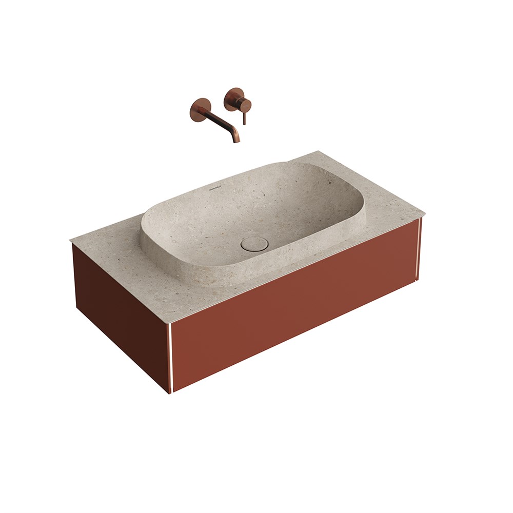 KERAMA MARAZZI MA.90.1/VR.M Тумба MAGICA подвесная 90, 1 ящик, венецианский красный матовый