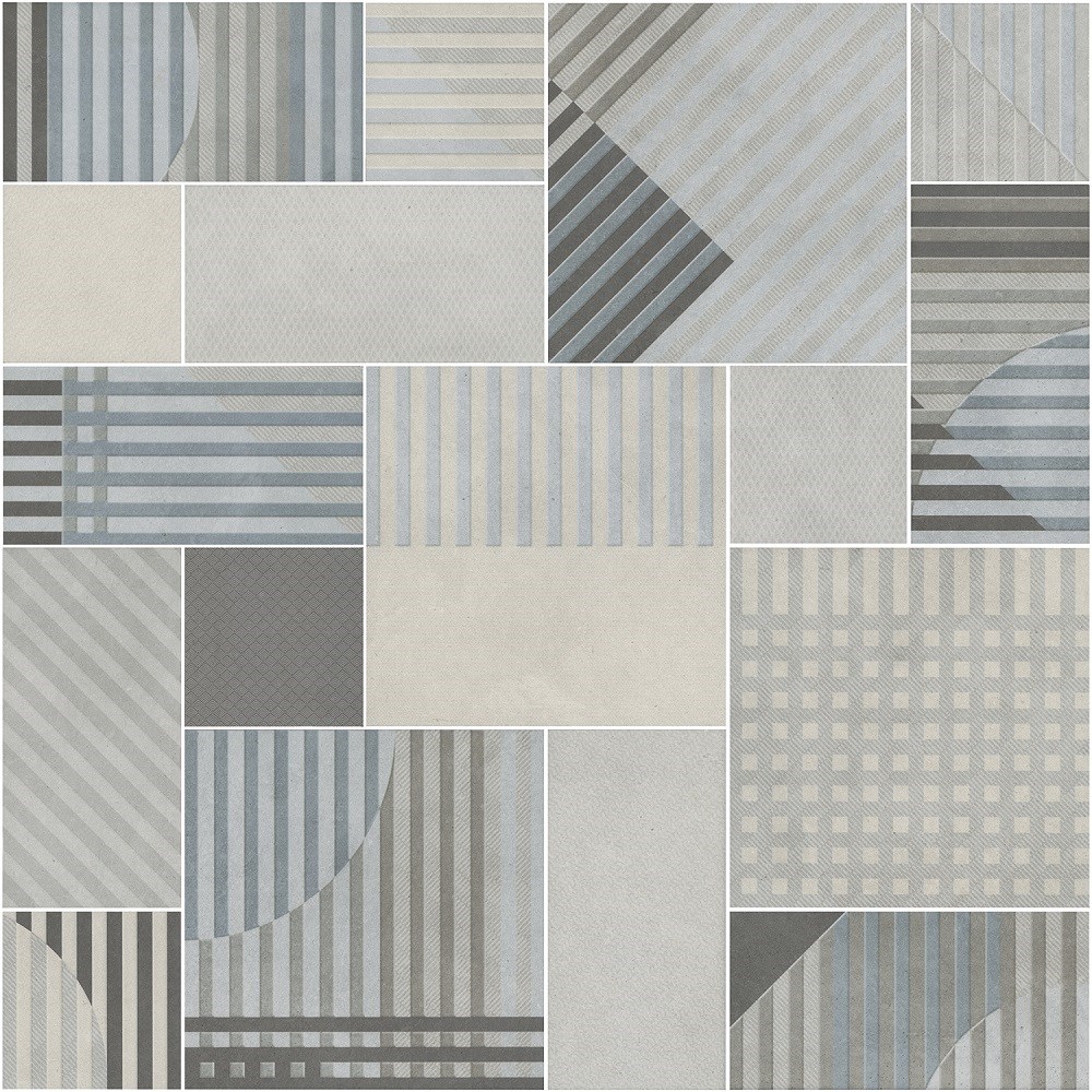 KERAMA MARAZZI HGD/A571/17x/11037R Панно Тассо микс матовый обрезной 60x60x0,9