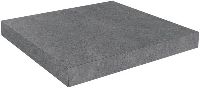 KERAMA MARAZZI DL500500R/GCS Ступень угловая клееная левая Роверелла серый 33х33х11