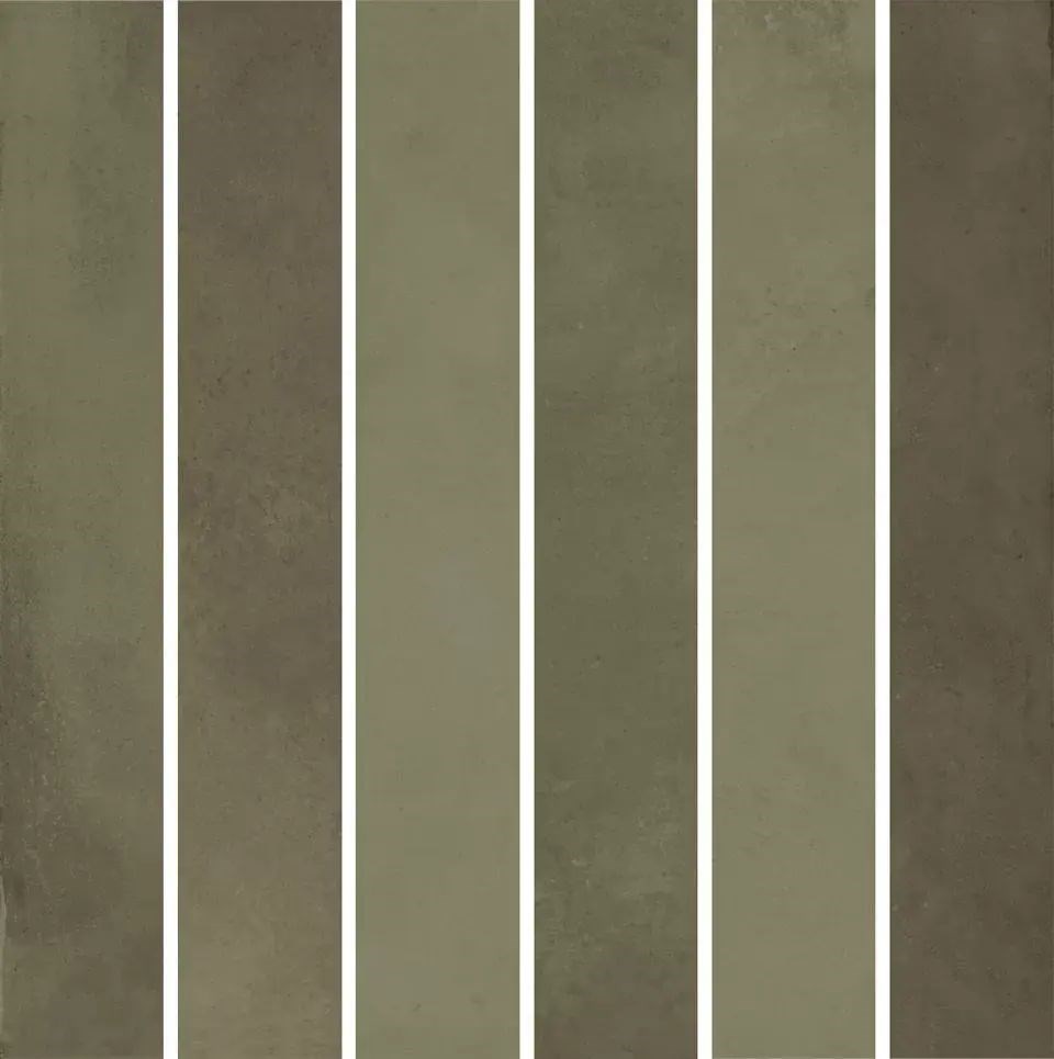 KERAMA MARAZZI KMD2MSM003BN Декор Фес мозаичный зелёный глянцевый 15x15x0,77