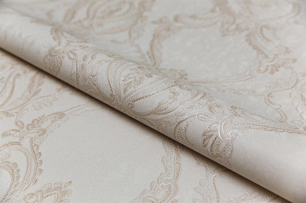 KERAMA MARAZZI KM7703 Обои виниловые Ориент мотив, бежевый (1, Т A) прямая стыковка