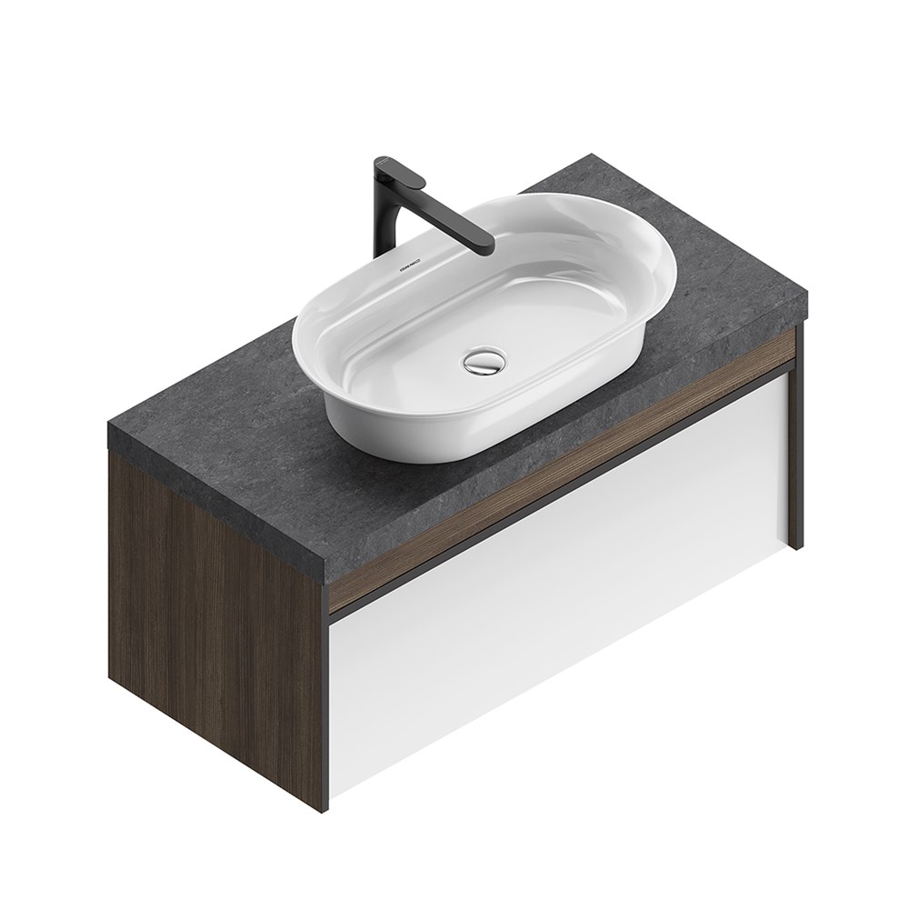 Раковина CANALETTO накладная 65, белая глянцевая