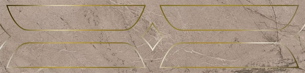 Бордюр Ифран бежевый светлый глянцевый обрезной 60x14,5x0,9